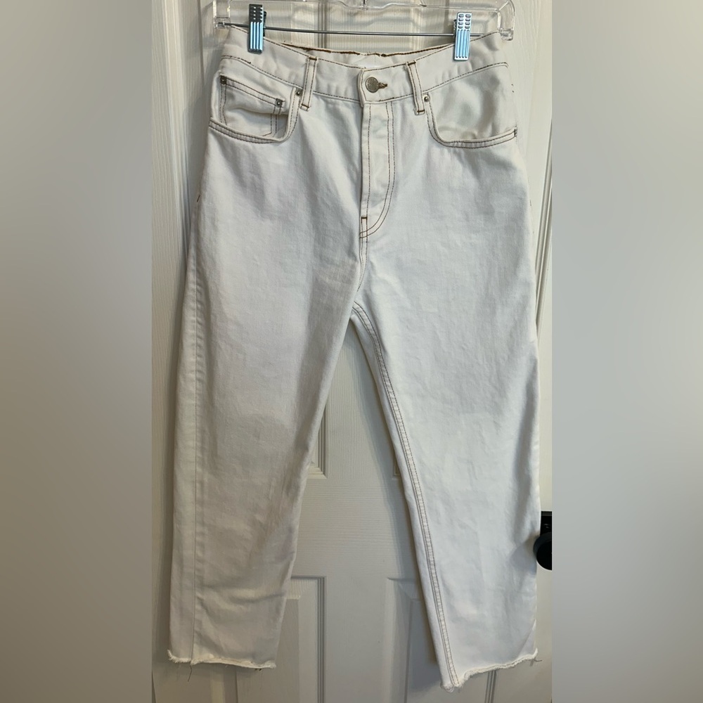 Anine Bing Jackie Straight Leg Jeans in Vanilla Size 28 - Picture 4 of 8